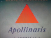 Pyramide und Dreieck ohne Auge Logo Apollinaris